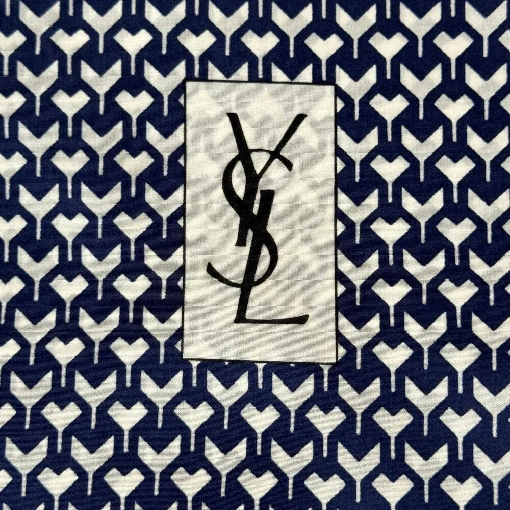 Yves Saint Laurent‎ Scarf/Shawl Silk Red/White/Blue